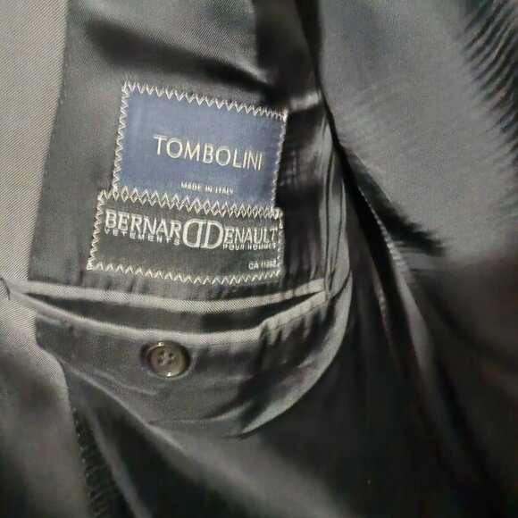 Bernard Denault Tombolini Men's Grey Jacket Blazer, T400 - Picture 3 of 7